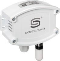 AFTM-CO2-W - мультифункциональный датчик для открытой установки, измерительный преобразователь, для измерения влажности, температуры, содержания CO2 и качества воздуха (VOC), калибруемый, с активным или релейным выходом