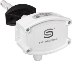 S+S Regeltechnik: KLGFVT-Modbus - канальный датчик / измерительный преобразователь скорости воздушного потока, объемного расхода и температуры, включая присоединительный фланец, калибруемый, подключение к шине Modbus